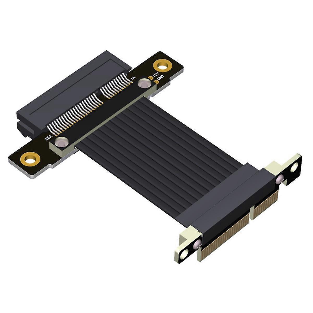 PCI-E X4 to X4 Extension Cable PCI Express Riser Extender Converter Adapter Support Network Card SSD USB Card 20CM