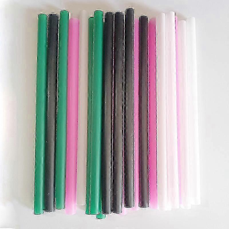 100-500PCSプラスチックストローパールミルクティー飲料ストレートストロー12mm