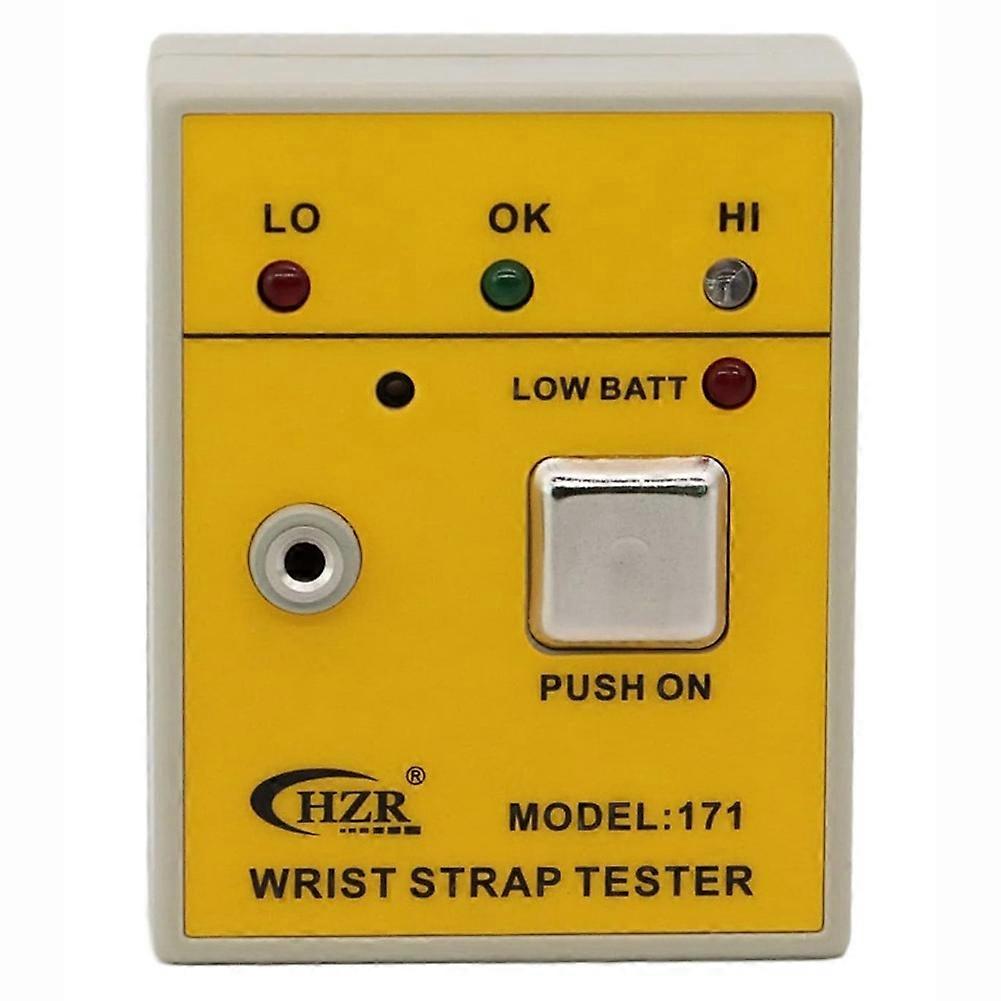 HZR Anti Static Wrist Strap Tester ESD Meter Anti-Static Wristband Grounding Wires Monitor