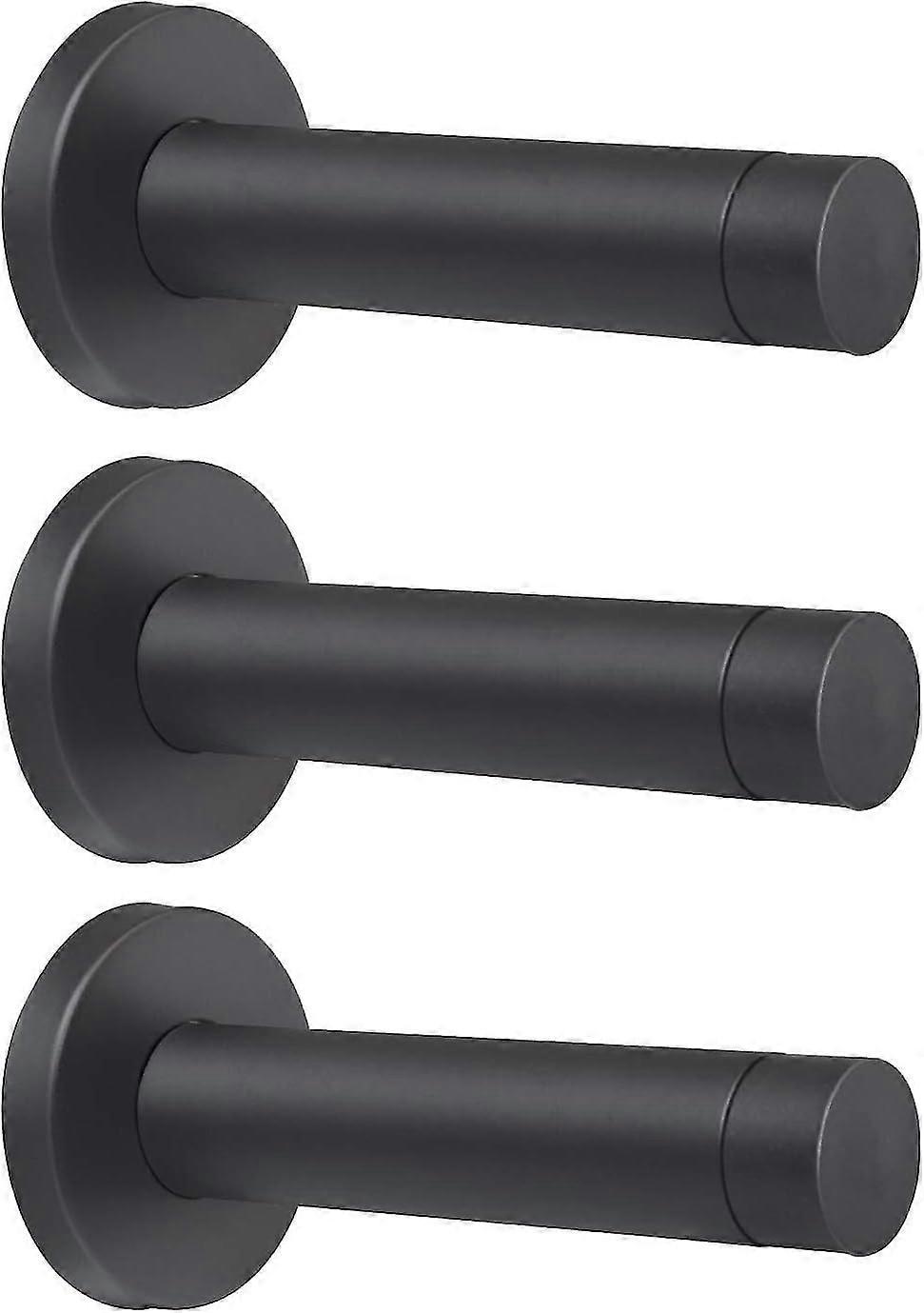 3pcs Stainless Steel Door Stops with Rubber Tips