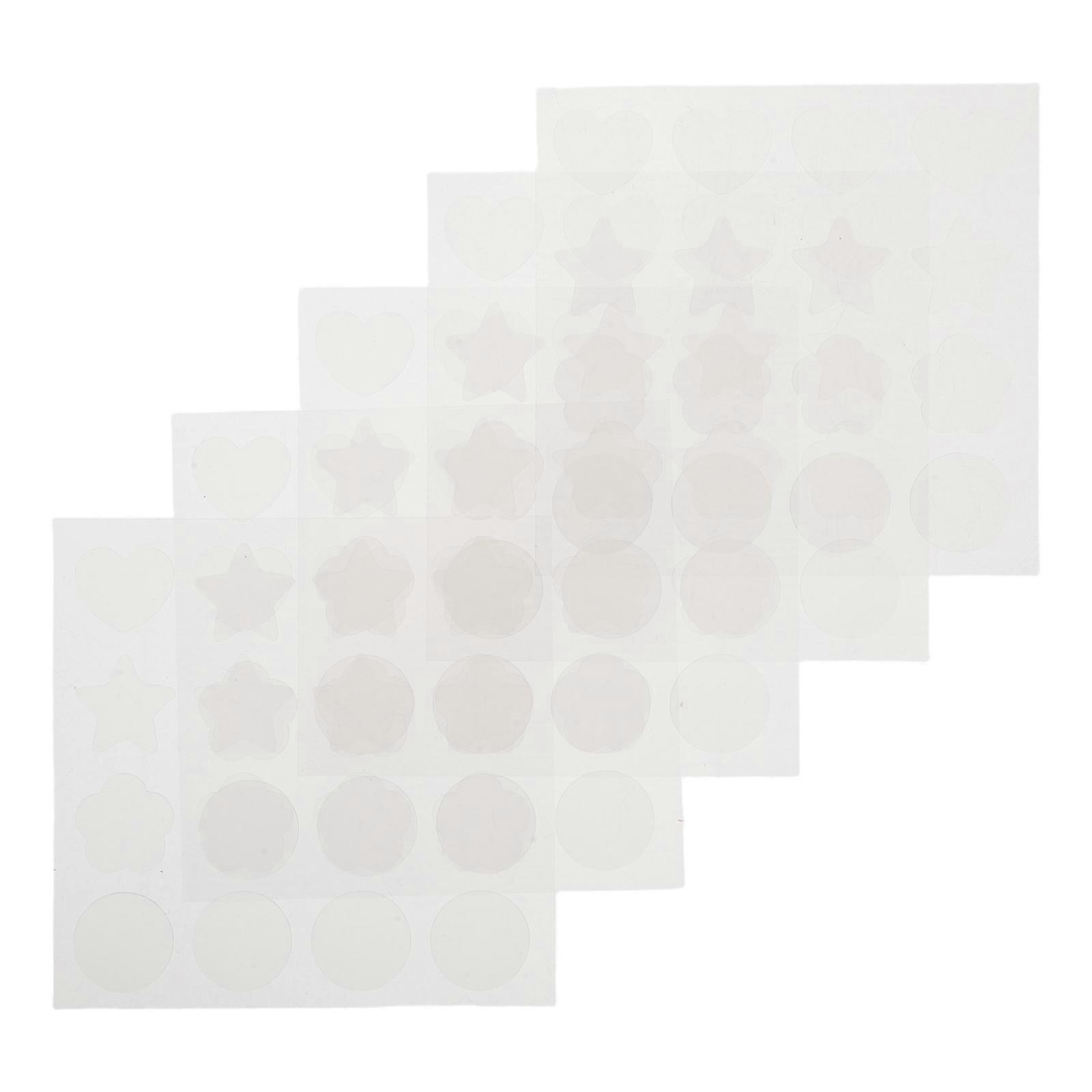 Transparent Uv Detection Stickers for Sun Protection 5 Sheets Reminder Patches