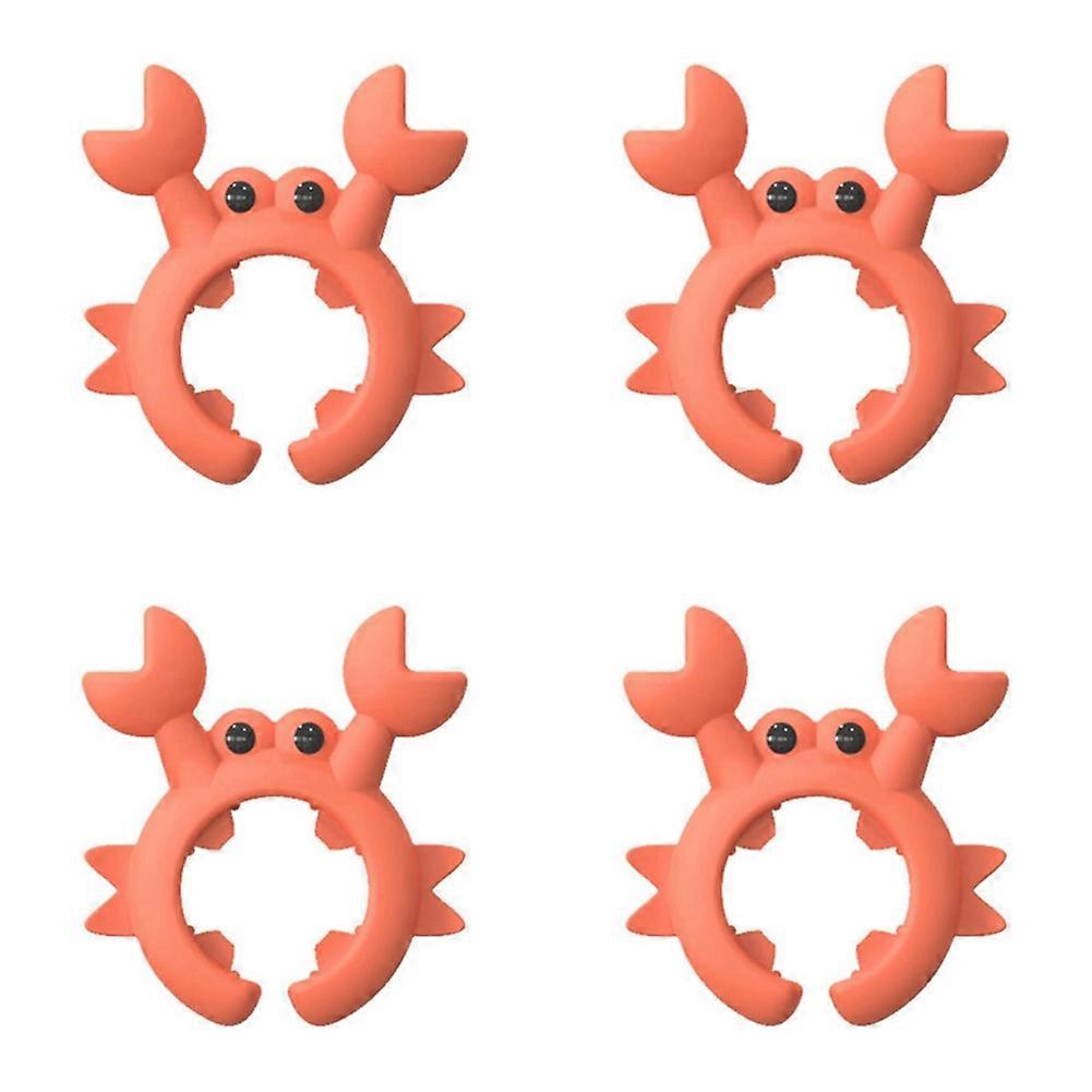 10pcs Pack Crab Shape Silicone Spatula Holder, Universal Crab Silicone Spatula Rest, Multi-Functional Kitchen Tool