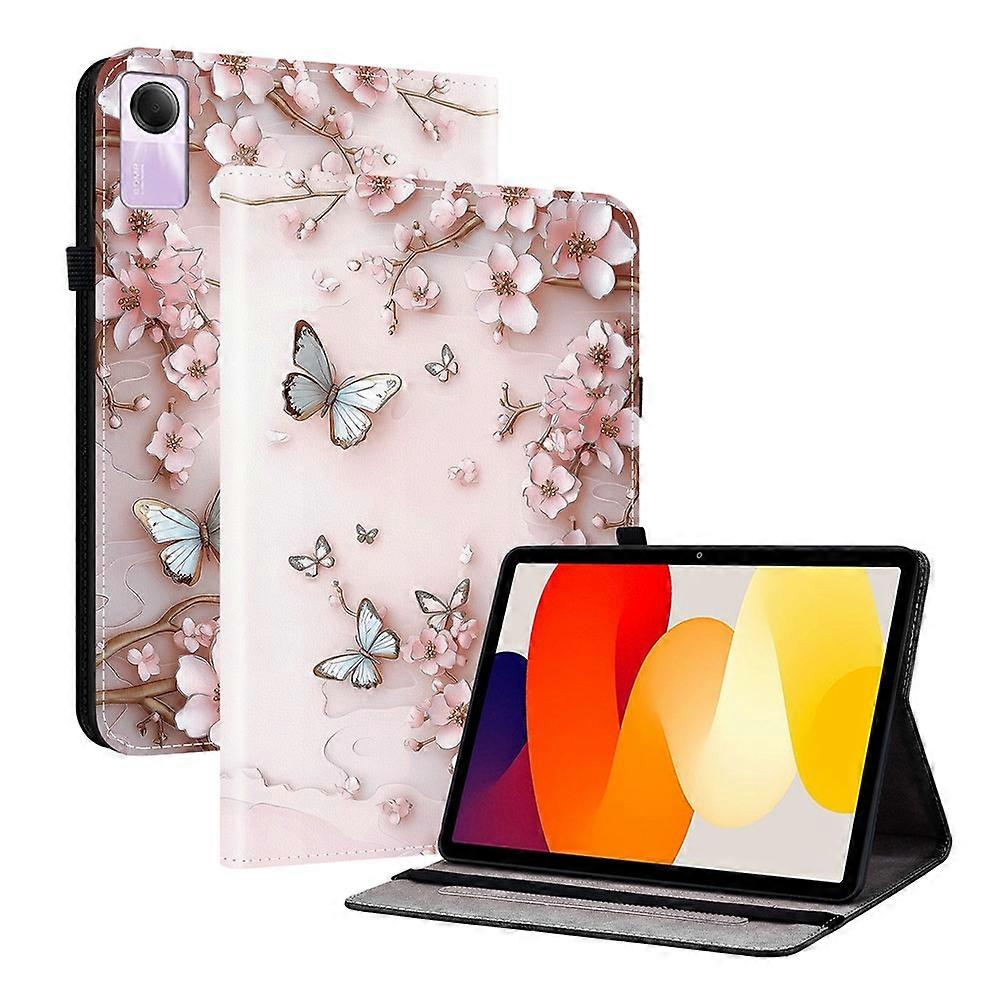 متوافق مع Xiaomi Redmi Pad SE غطاء لوحي بنمط مطبوع مع فتحات بطاقة