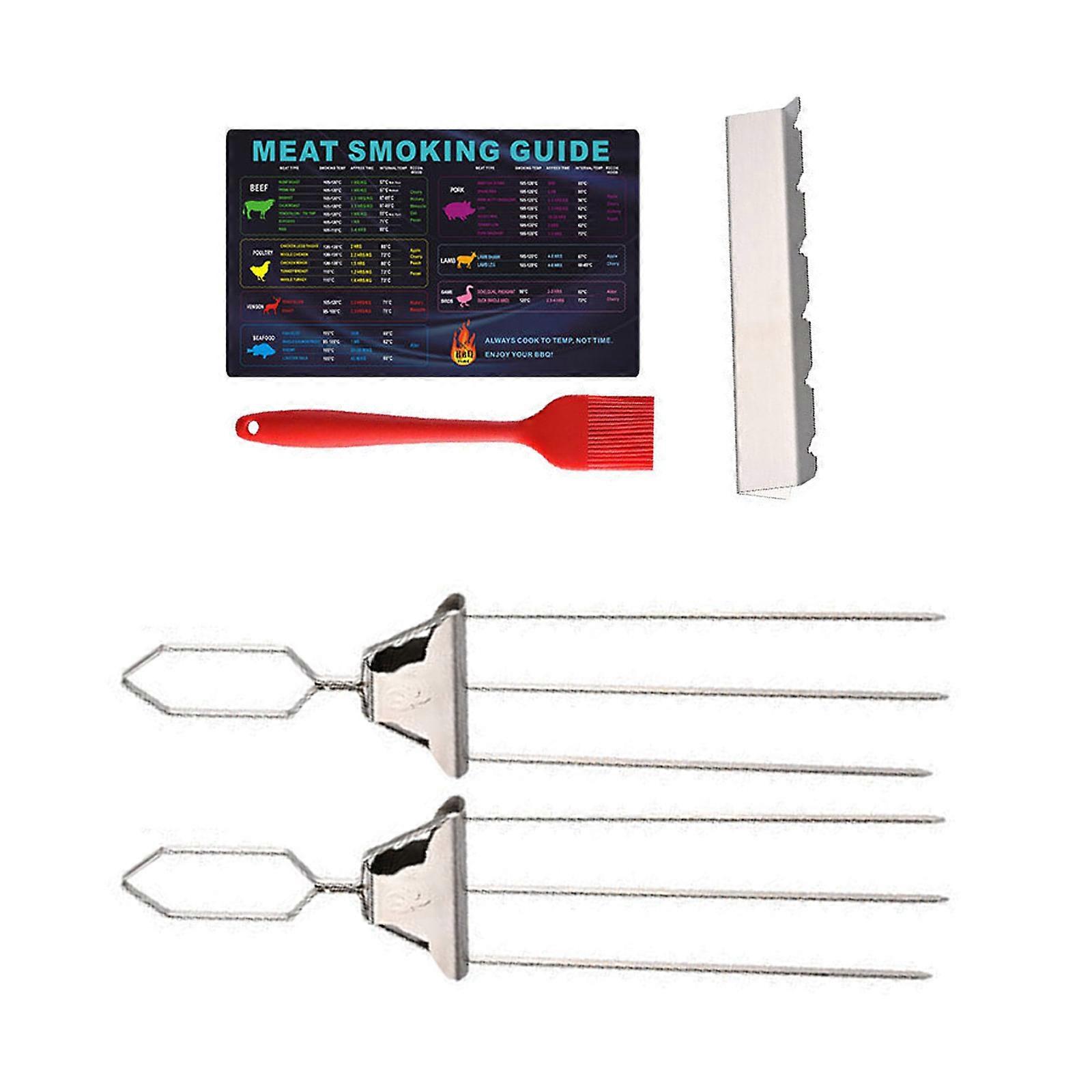 304Stainless Steel Grilling Skewers Barbecue Skewers Meat Skewers Metal Skewers Suitable for Outdoor Cooking and Picnics Multicolor