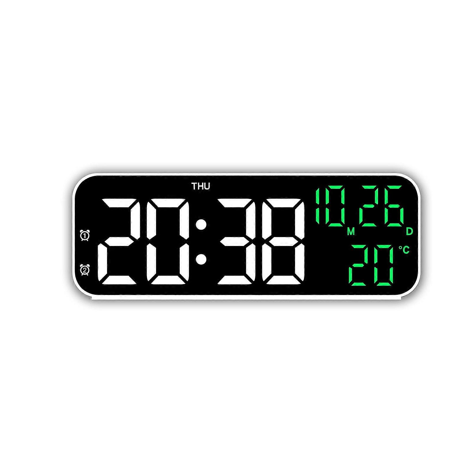 Electronic Clock Multi-functional LED Alarm Clock Temperature Jump Seconds Display Countdown Bedside Clock