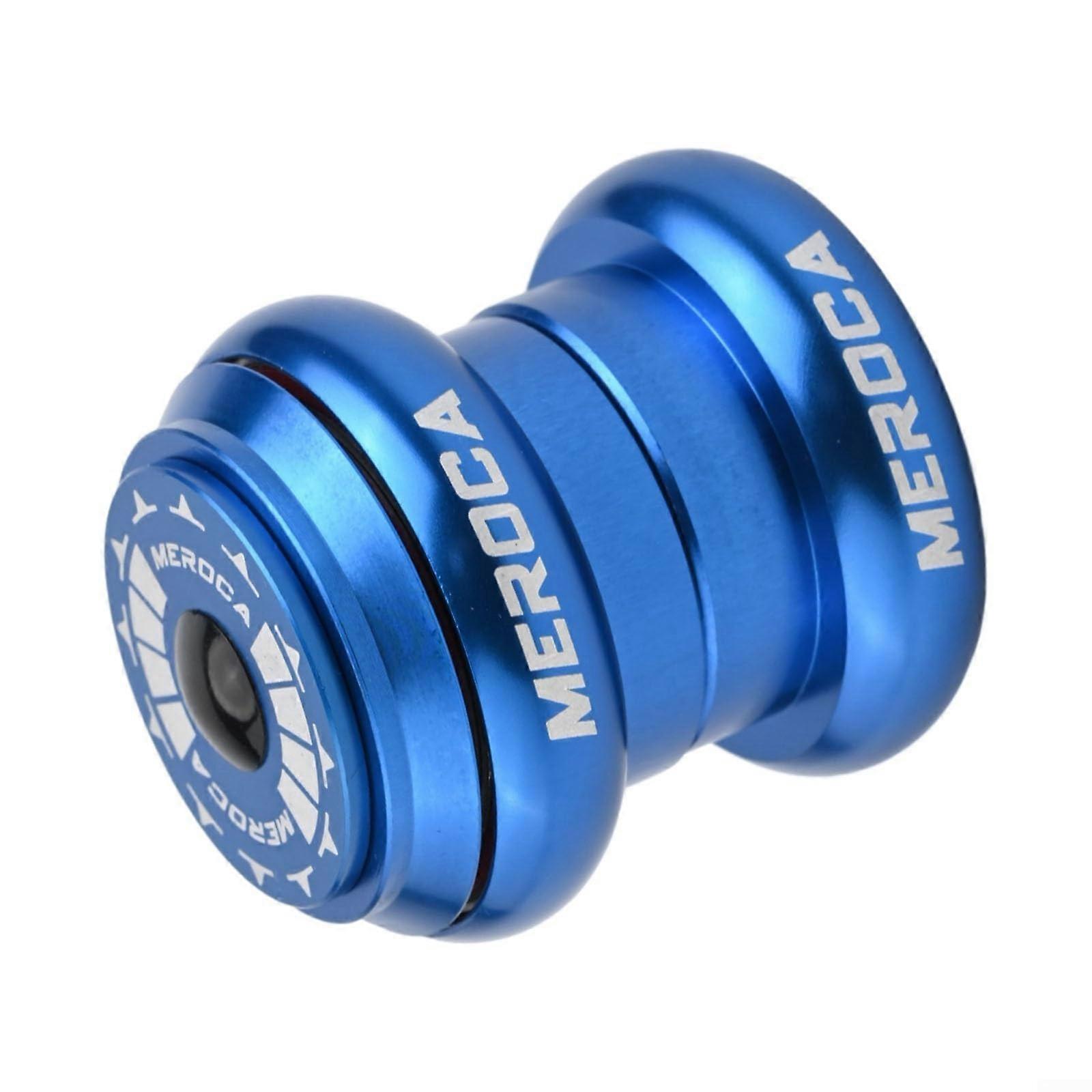 Mountain Bike Threadless Headset 34x34mm with Smooth Bearings for MTB Steering (Blue)