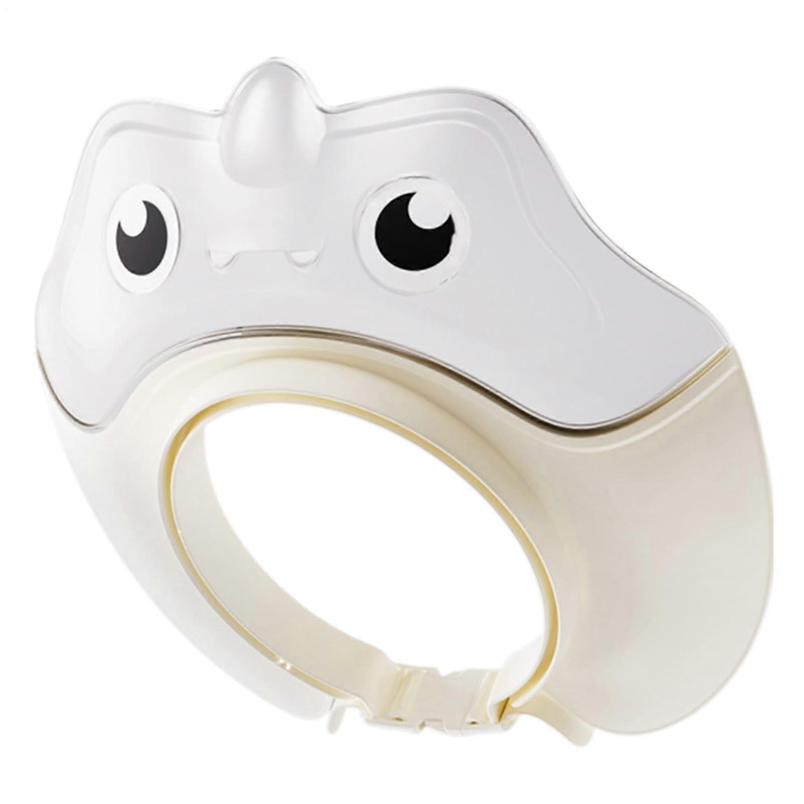 Kids Shower Cap Adjustable Shampoo Hat Size 9.06x8.66 Inches Dinosaur Design Bath Shield Soft Protective Visor