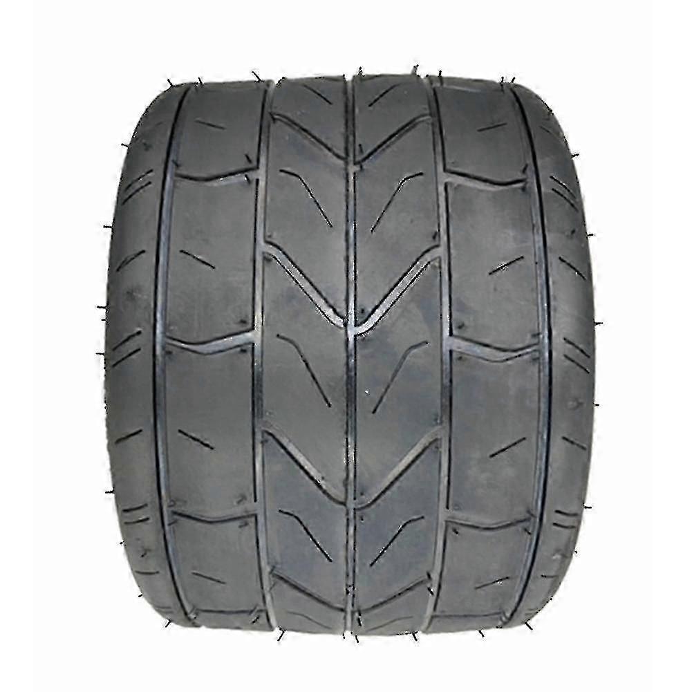 Pneu de motocicleta sem câmara de 10 polegadas, modelo 10x6.00-6, com design alargado.