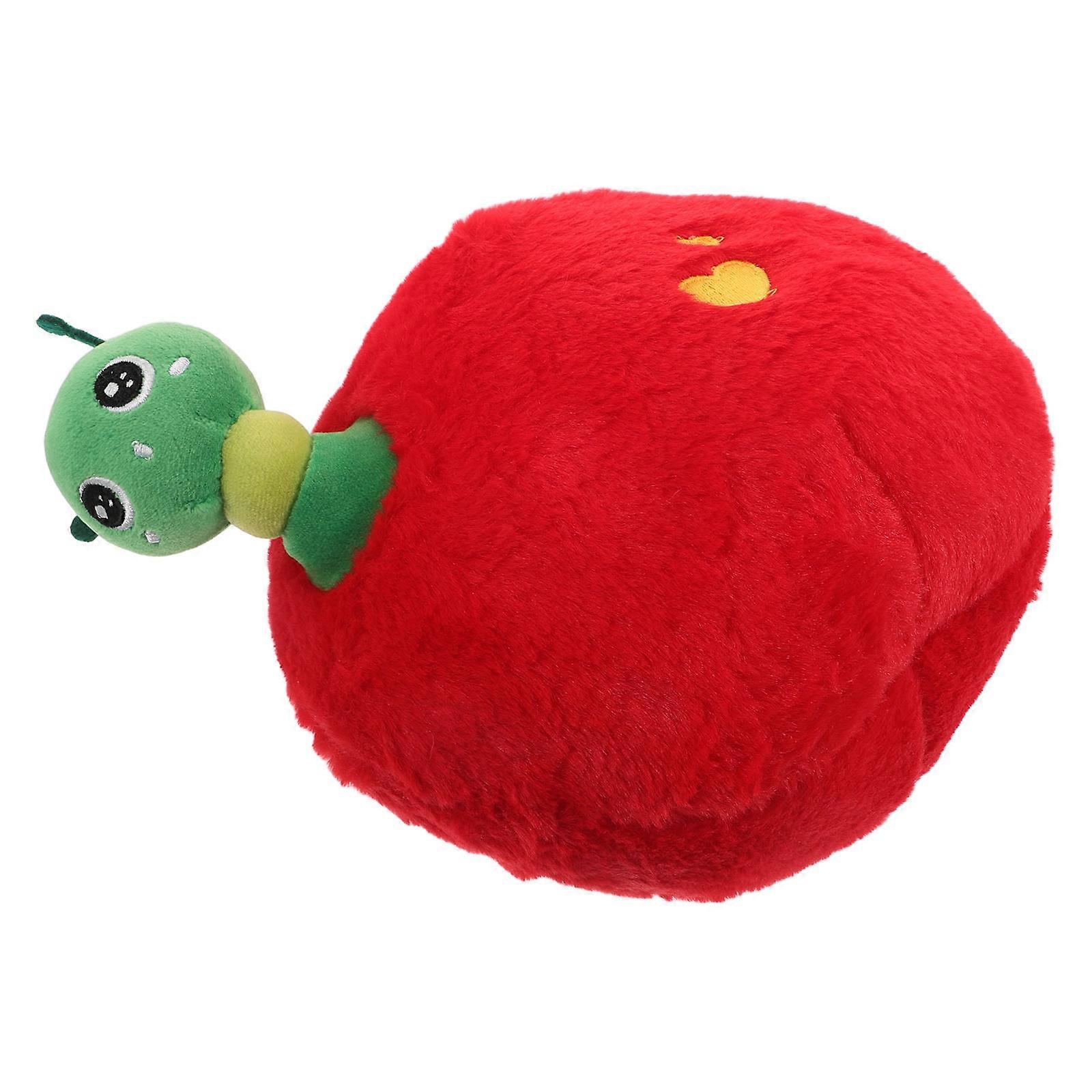 Stimulate Imagination With Apple Shaped Plush Pillow Ideal For Kids And Adults Sofa Throw Pillow 1Set