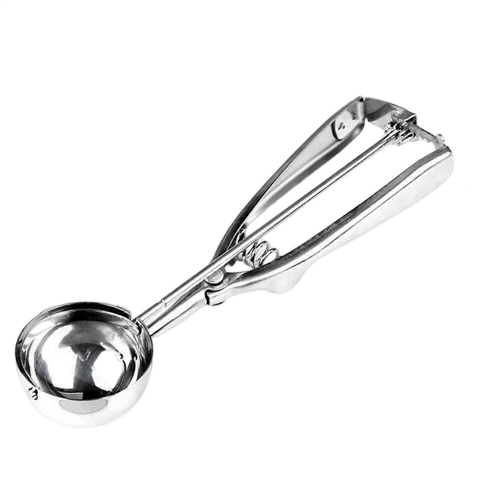 Ice Cream Scoop with Ergonomic Spring Trigger, Stainless Steel Cookie Dough Scooper 6cm