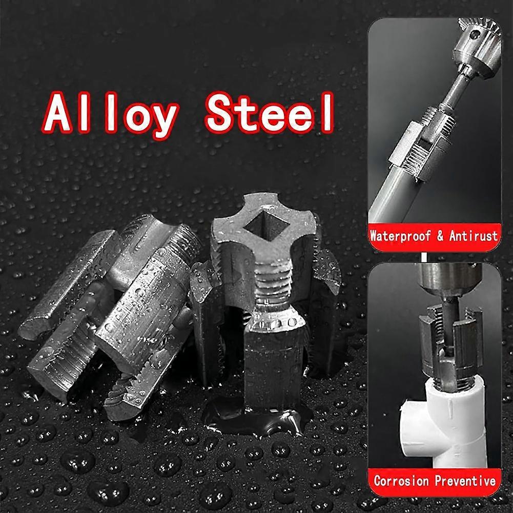 Pipe Threading Tool, Integrated Internal & External Pipe Threading Tool, Pipe Threader Kit for 1/2Inch & 3/4Inch Pipe