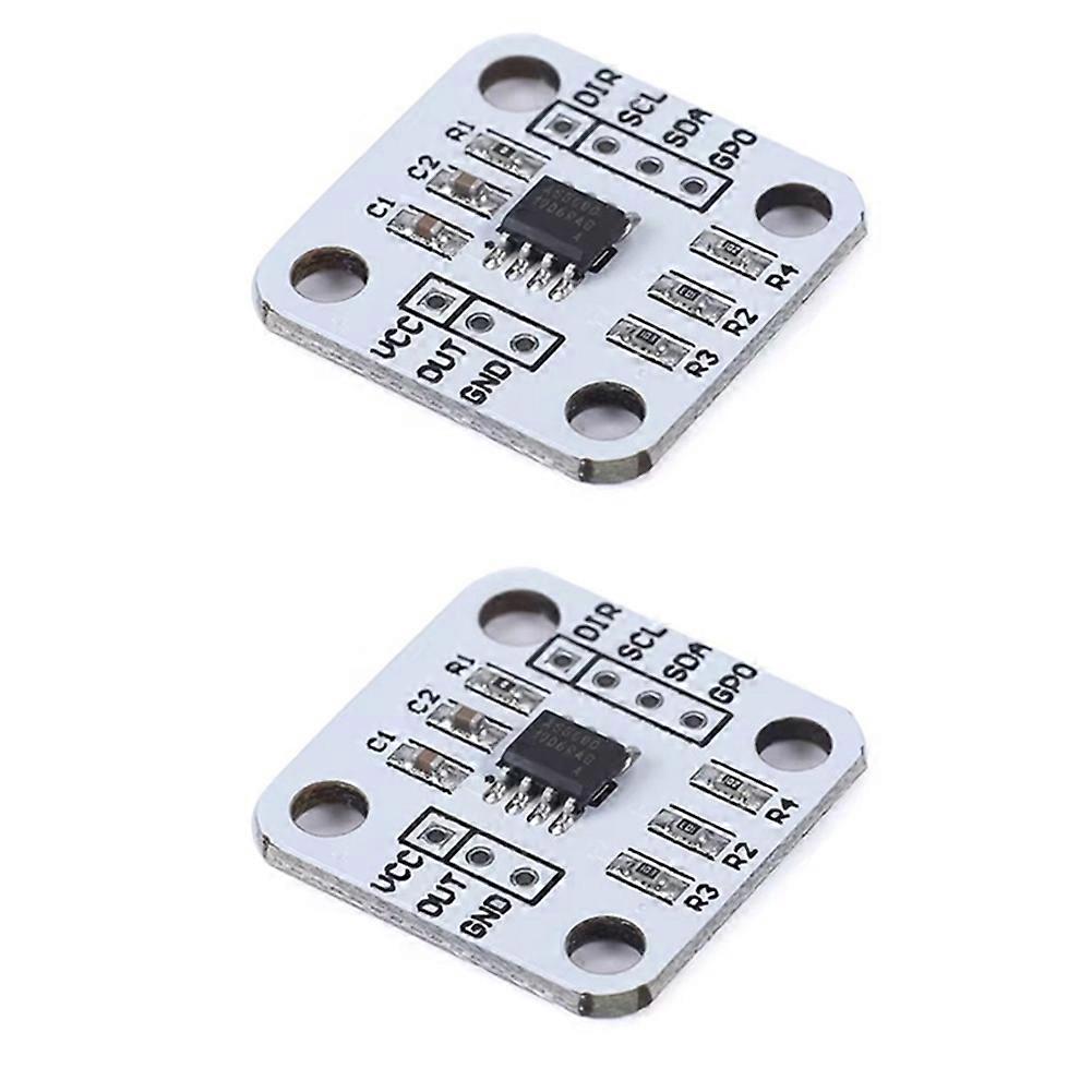 2Pcs AS5600 Magnetische Encoder Induktion Winkel Messung Sensor Modul 12bit Hohe Präzision