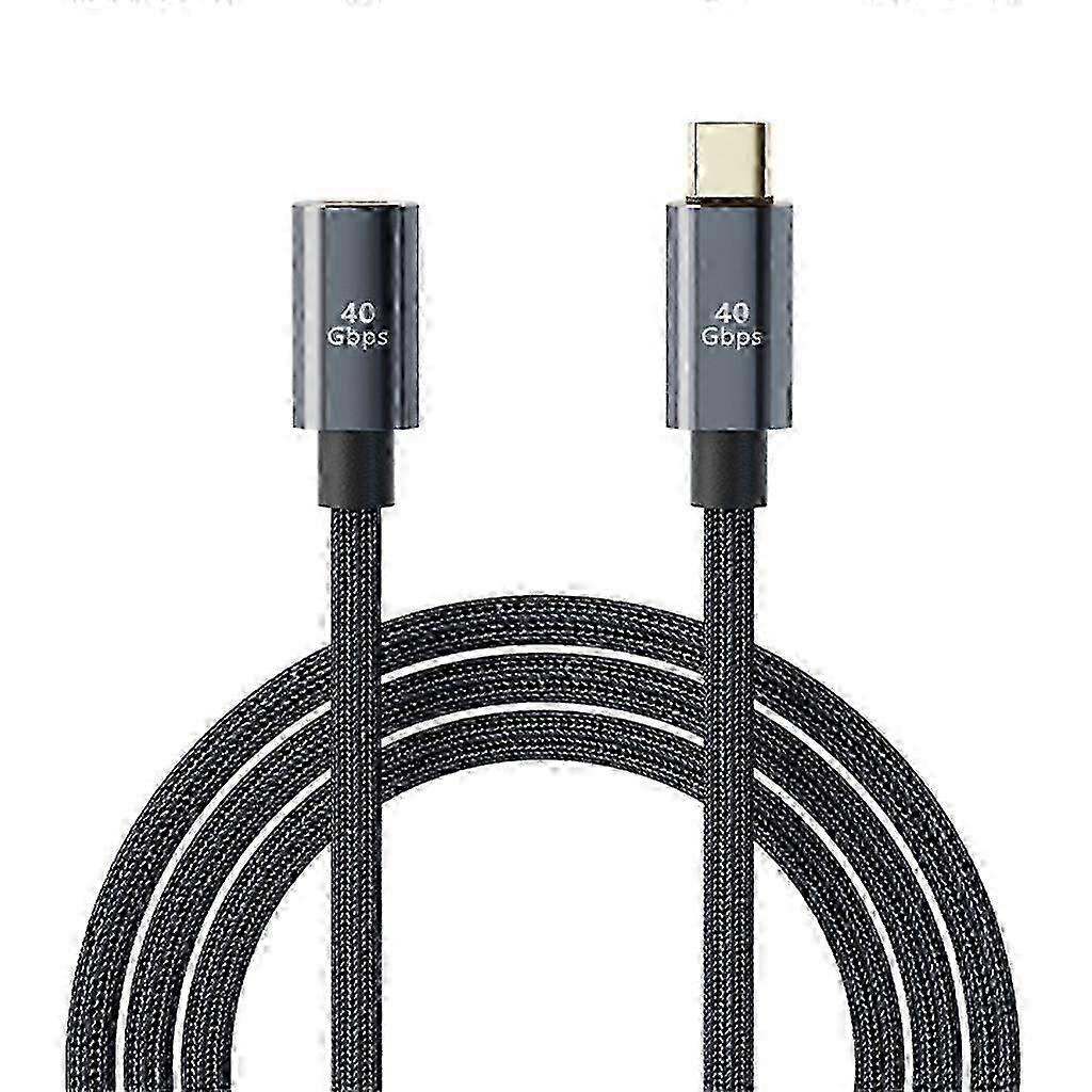 Type-C 100W Fast Charging Extension Cable 40Gbps Data Transfer Type C Extender w