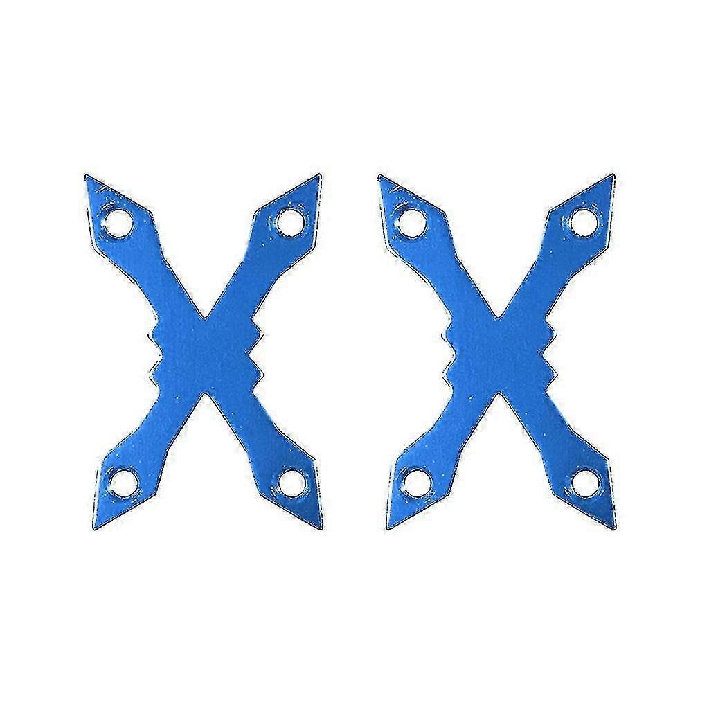 Longboard deck protective pads, anti-bridging and anti-sinking pads, 63x41mm, Blue