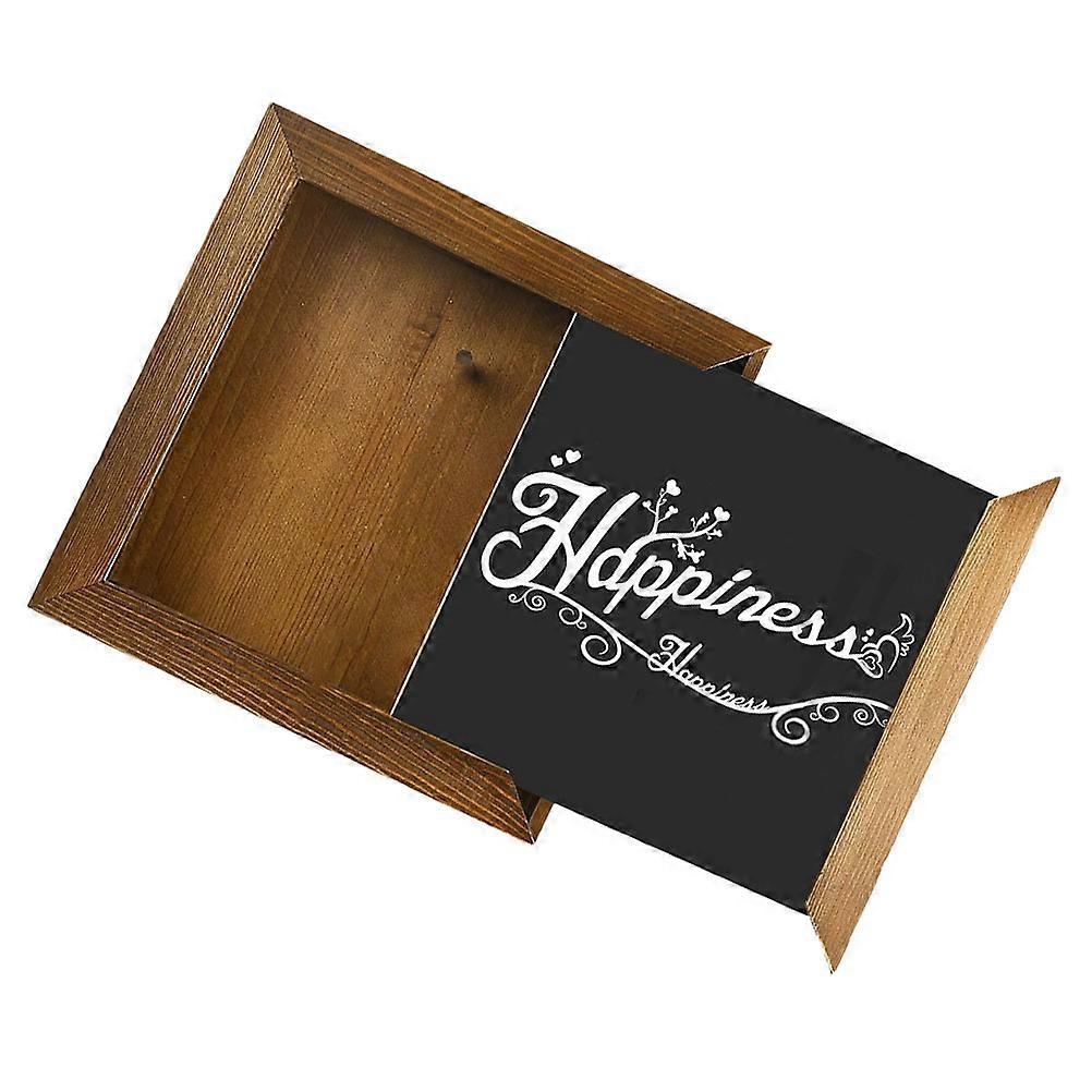 Wood Piggy Bank Shelf Money Saving Jar Cash Box for Storage Use Multi