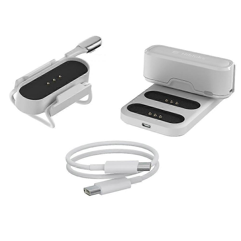 HIBLOKS 5000mAh Magnetic Power Bank for Quest 2 / 3, Pico 2 / 3 External Battery Pack with Charging Dock