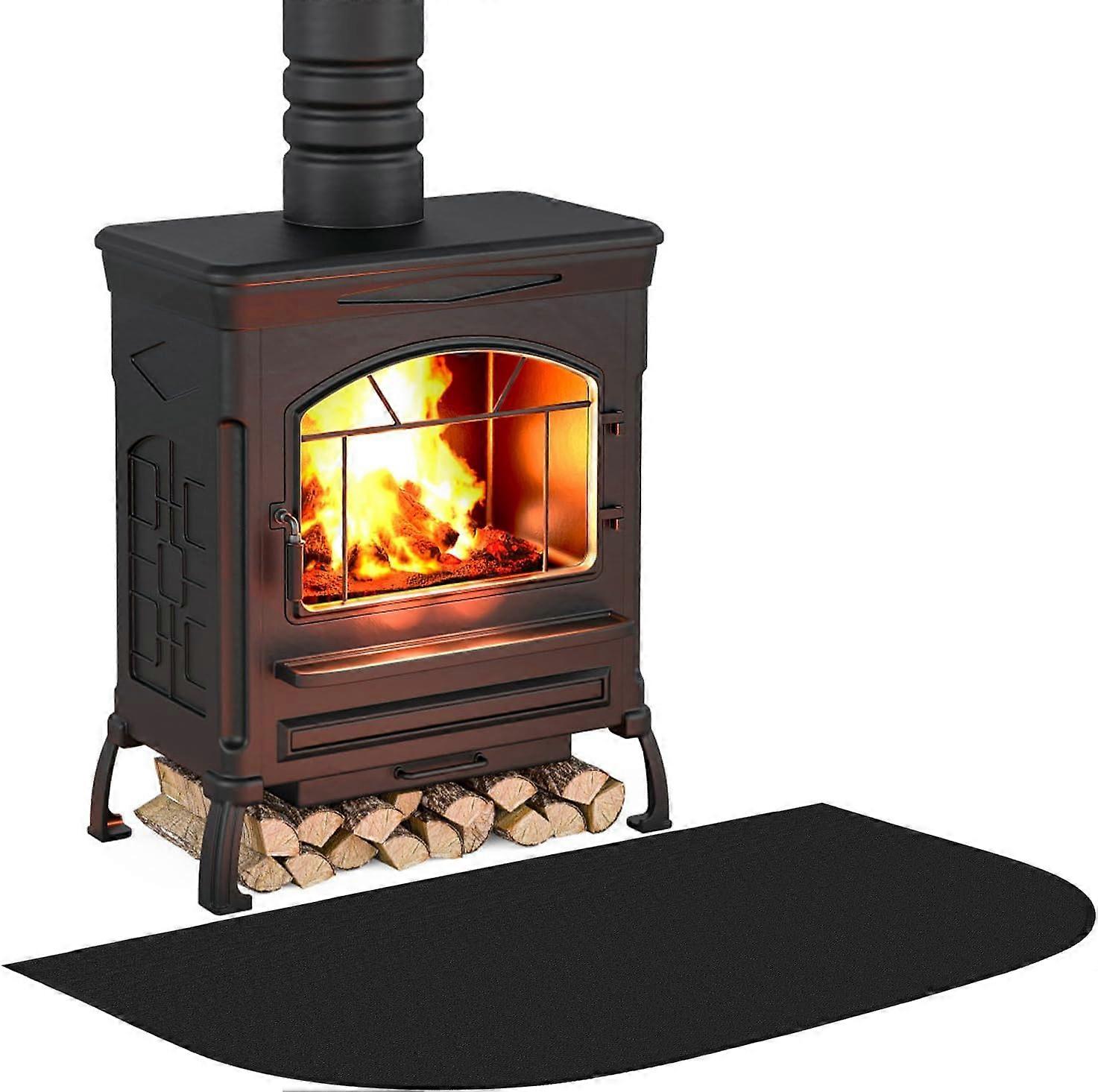 Fireproof Fireplace Mat 80 x 50cm, Fireproof Mat, Durable Fire Protection Mat, Multi-layer Fireproof Mat, Fireproof Mat in Front of Fireplace