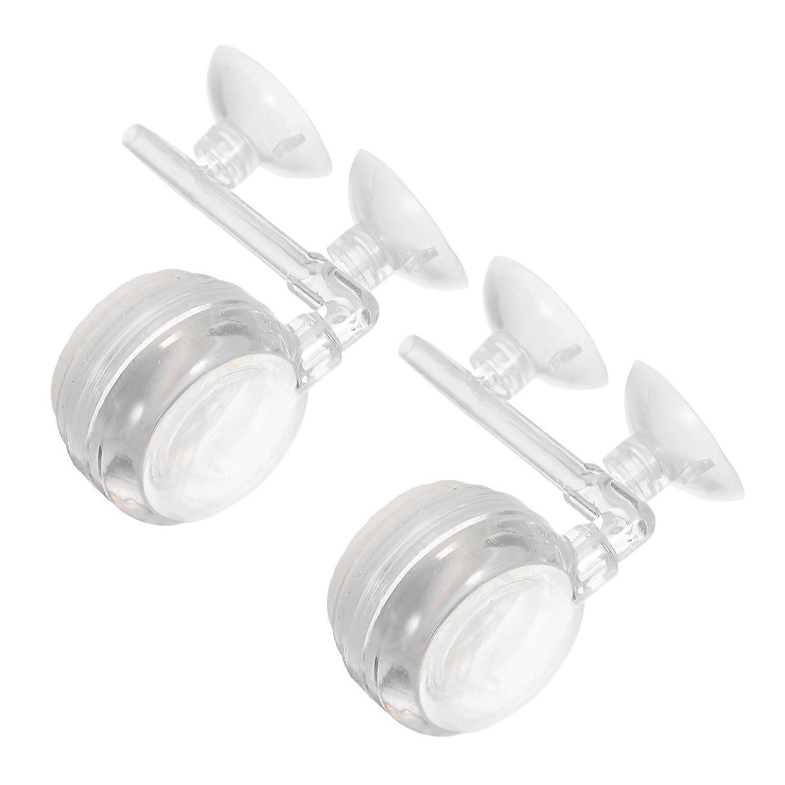 Transparent Aquarium Air Stone Nano Bubble Diffuser for Oxygen Supply 2Pcs