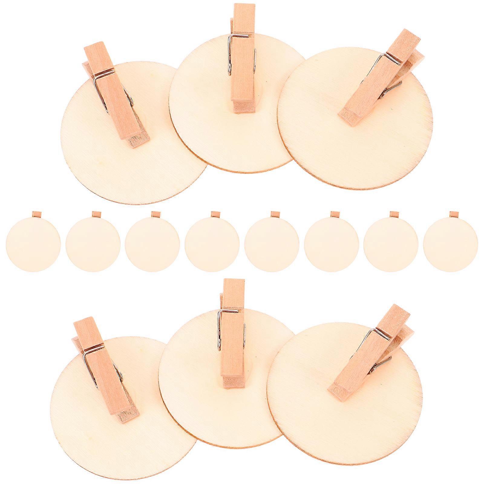 Wooden Mini Clips for Decoration 60Pcs Multi-Function DIY Craft Clamps