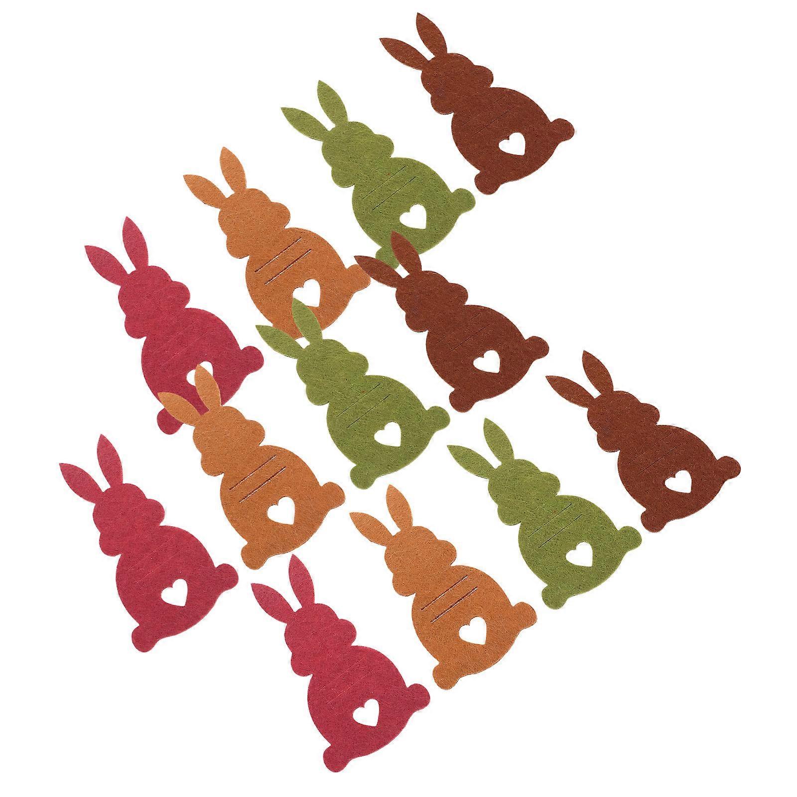 Assorted Color Easter Clips for Home with Table Card Holders 12Pcs