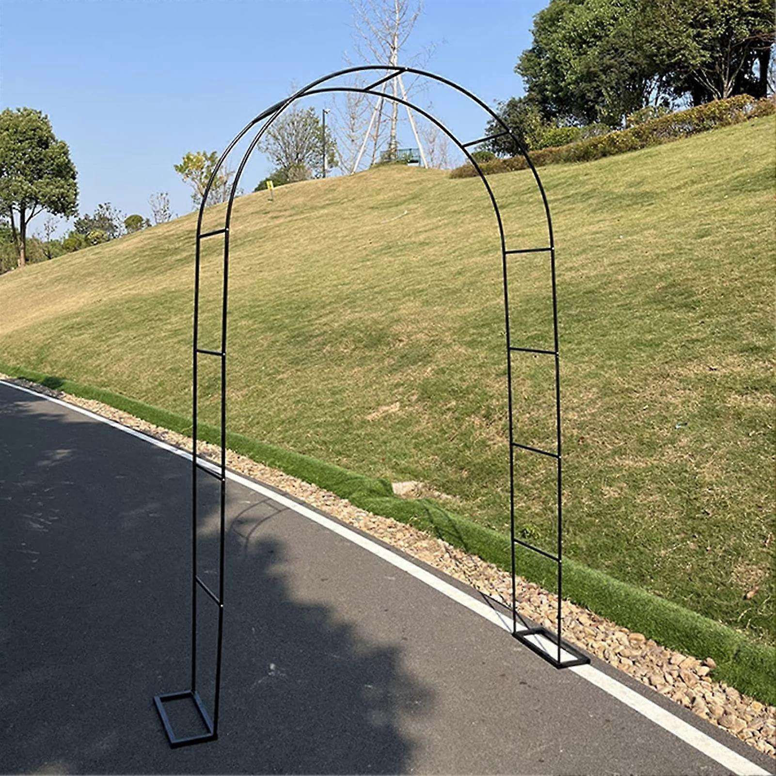Large RustProof Metal Garden Arch Arbor for Wedding Rose Decoration, Multiple Size Options