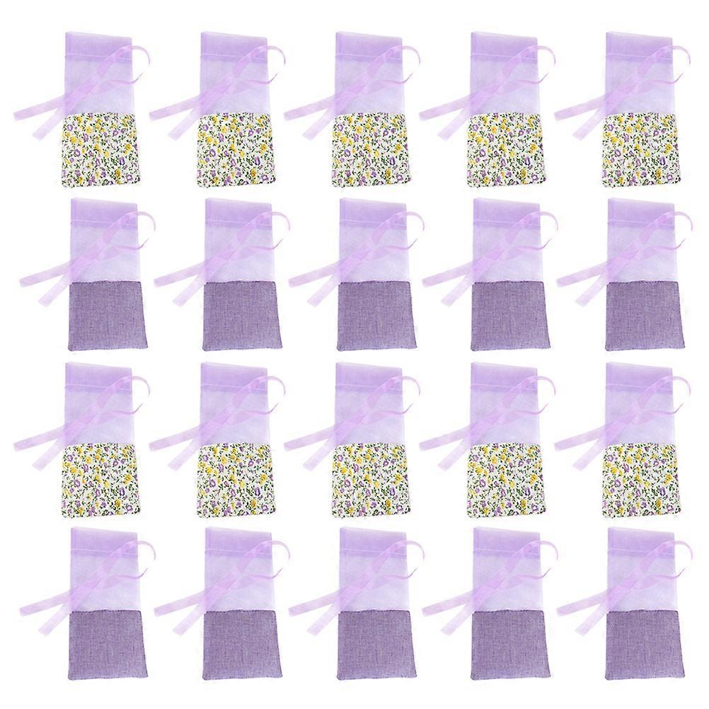 Empty Sachets Bag 20Pcs Gauze Lavender Bags For Wedding Christmas Decoration Rectangular Shape Multi Color With Durable Functionality
