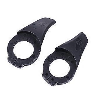 Empuñadura de bicicleta para ciclistas de montaña, diseño ergonómico, color negro, firme y estable, 1 par