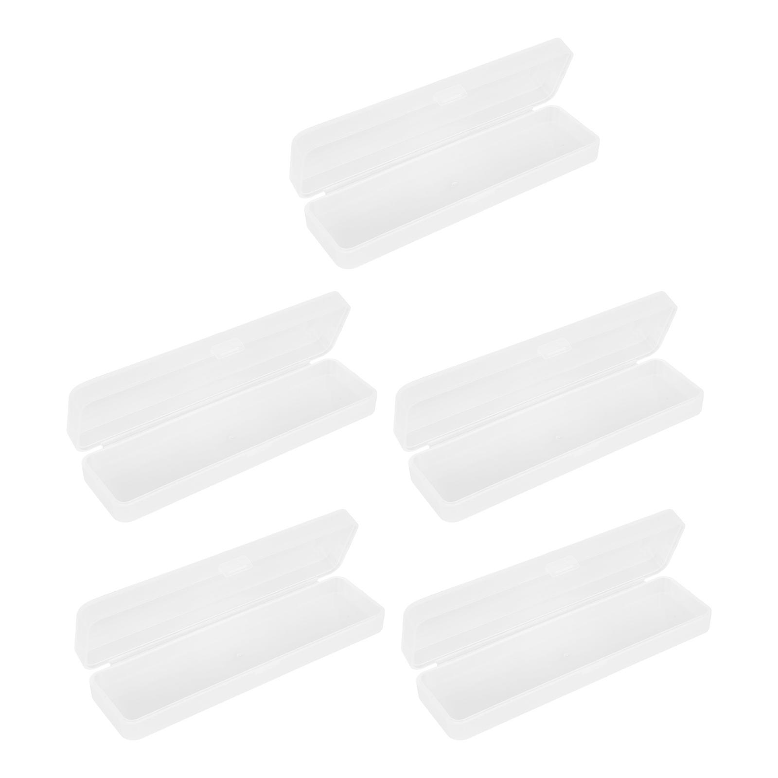 Pencil Storage Box Plastic Pencil Holding Box for Storage 5Pcs