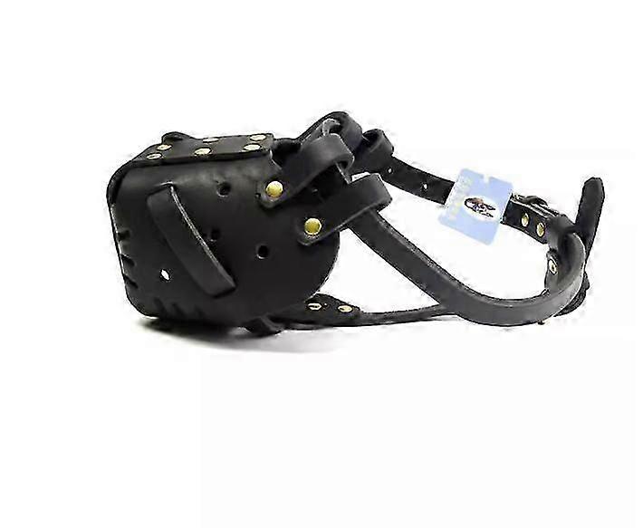 Soft Leather Muzzle for Large Dogs, Breathable Medium Pitbull Muzzle for Comfortable Outdoor Use