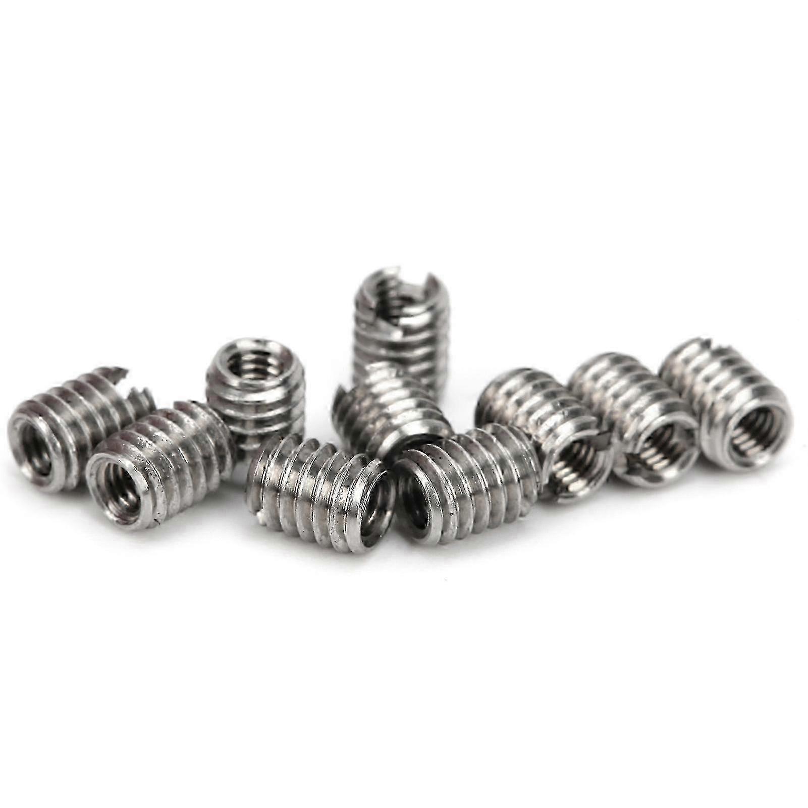 2026 10Pcs Repair Nut Insert Reducing Socket Stainless Steel Slotted Thread Conversion Tool