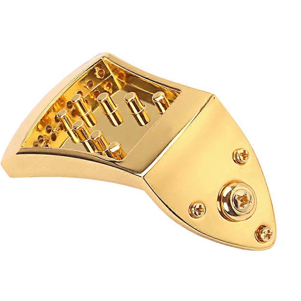 Durable Plated Tailpiece for Guitar Use Zinc Alloy Removable Cover 8String Mandolin