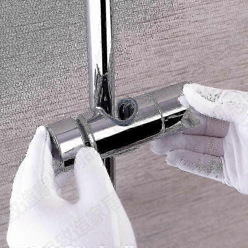 25-26 Replaceable Hand Shower Holder, Shower Head Holder, Chrome Abs (silver)
