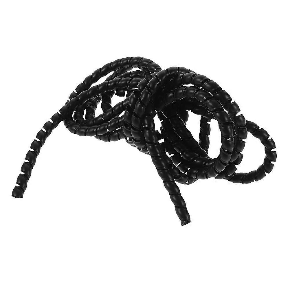 Spiral Cable Protector Wire Sleeve for Home Use 4Pcs Black Set