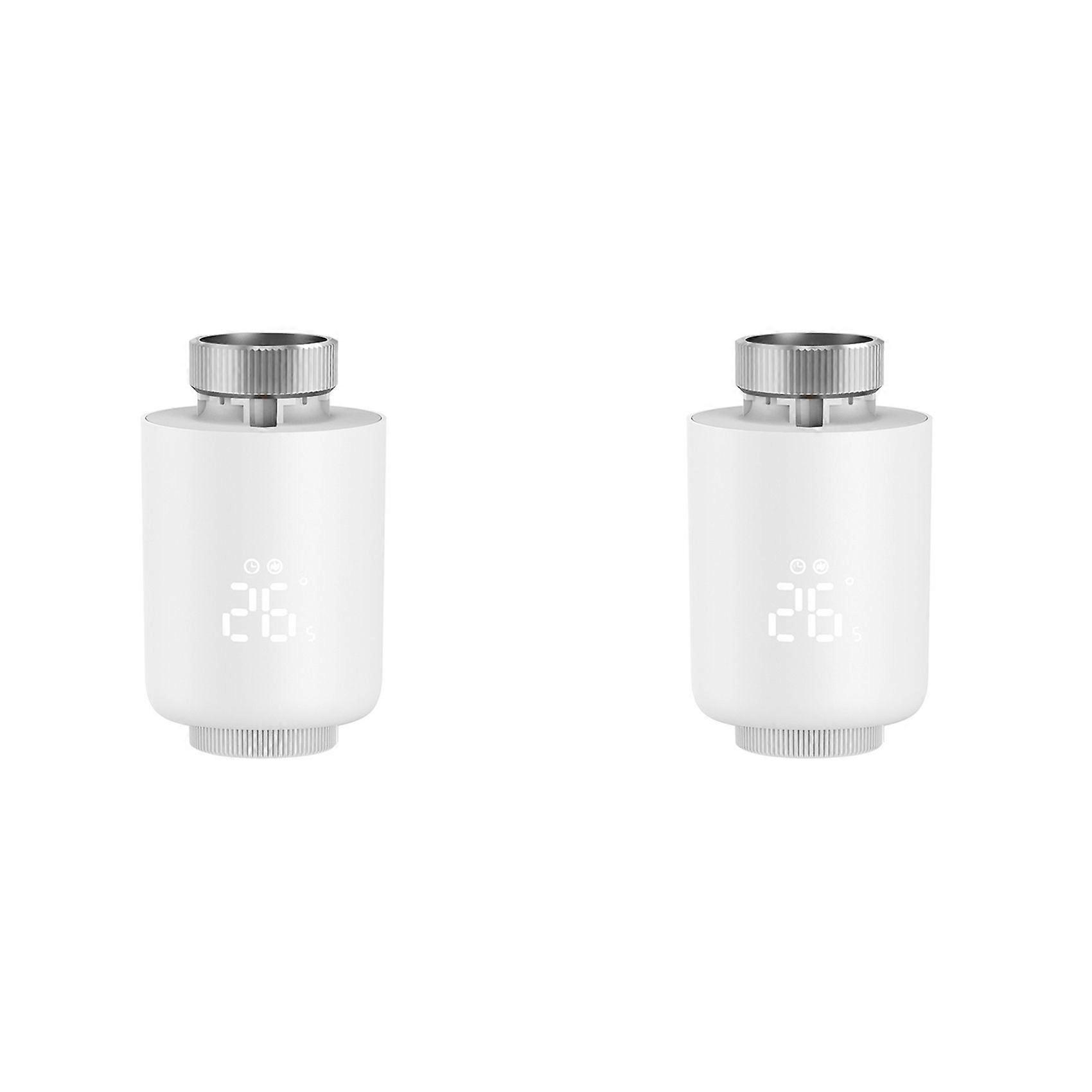 2X Tuya ZigBee Smart Thermostatic Valve Heating Controller Thermostatic Radiator Valve Remote Mobile App Control