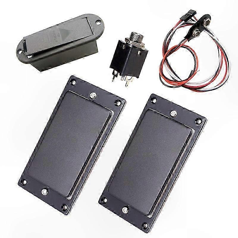 Humbucker Pickup Cover for 6-String Electric Guitar Active Battery Case