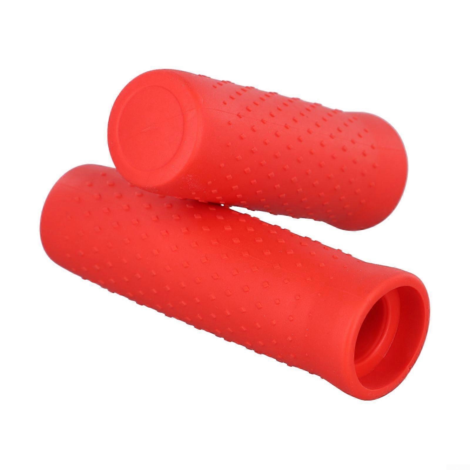 Electric Scooter Handlebar Grip AntiSlip Silicone for G30 MAX Red Durable Ergonomic