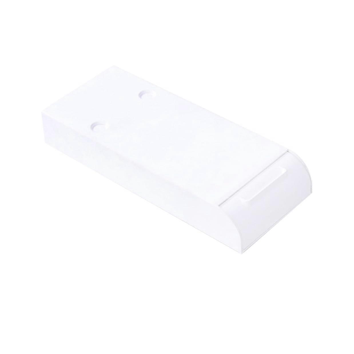 Under Desk Drawer Organizer White Invisible Storage Box Space Saving Hidden Pen Holder for Study