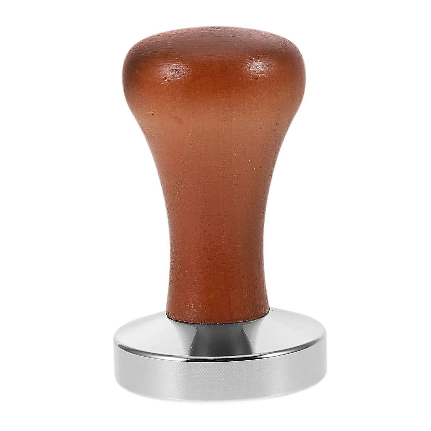 Coffee Tamper with Ergonomic Wood Handle for Precise Pressure Control, Compatible with Espresso Makers
