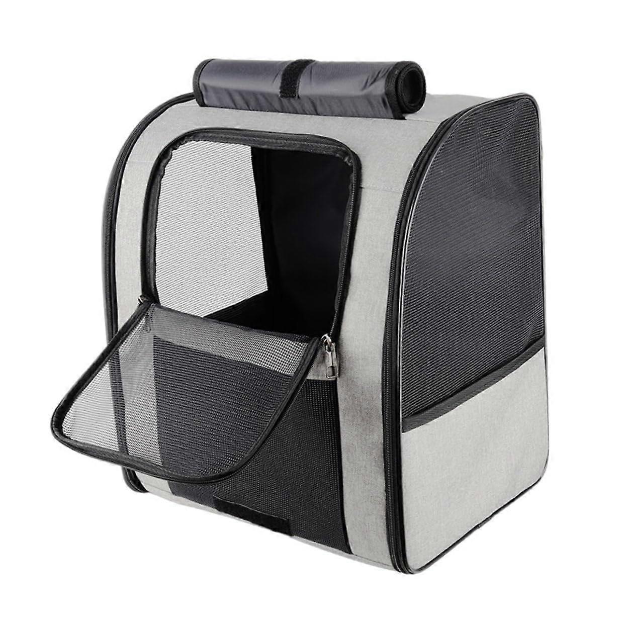 Large Capacity Breathable Cat Carrier Backpack for Travel with Comfortable Straps