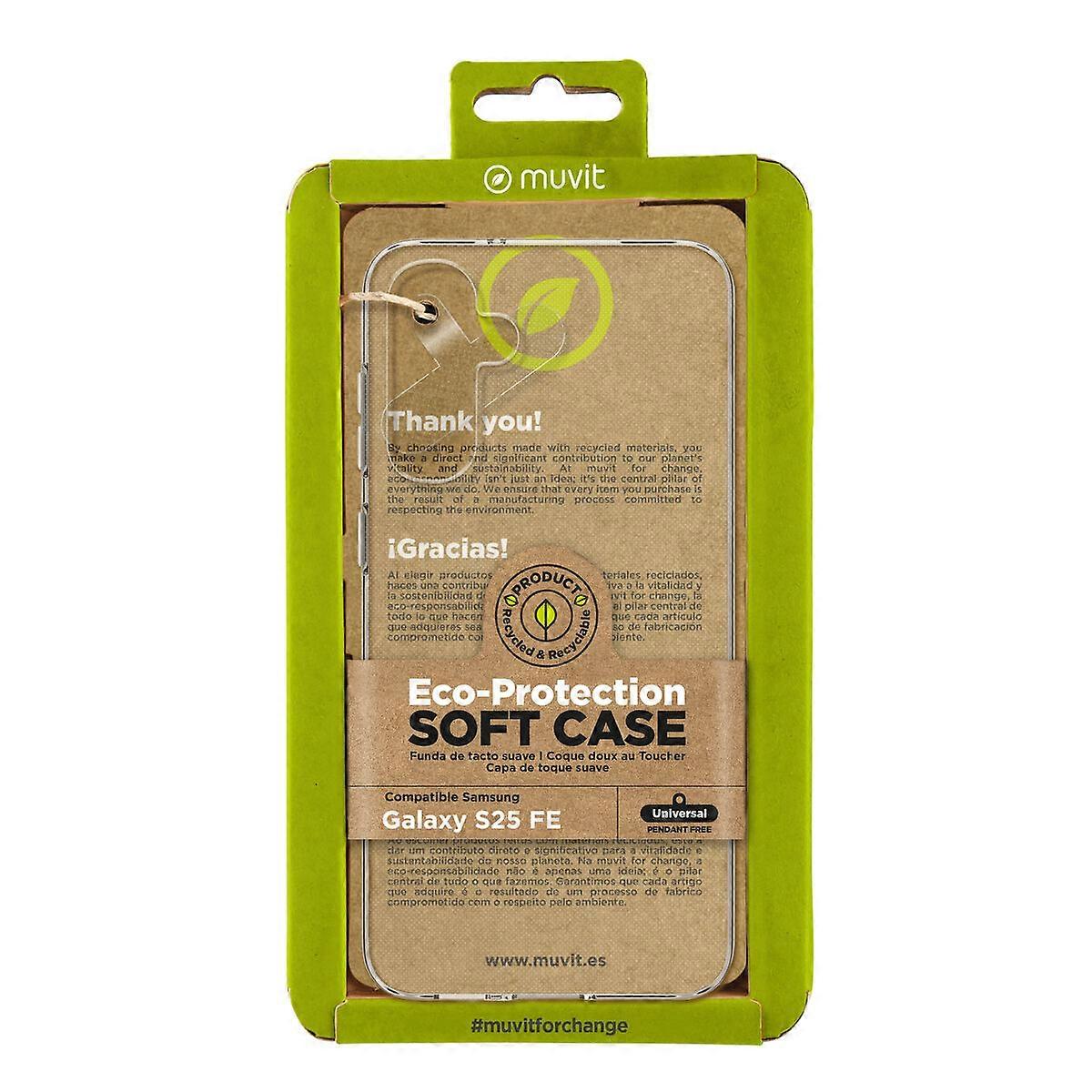 Mobile cover Muvit for Change Galaxy S25 FE Transparent