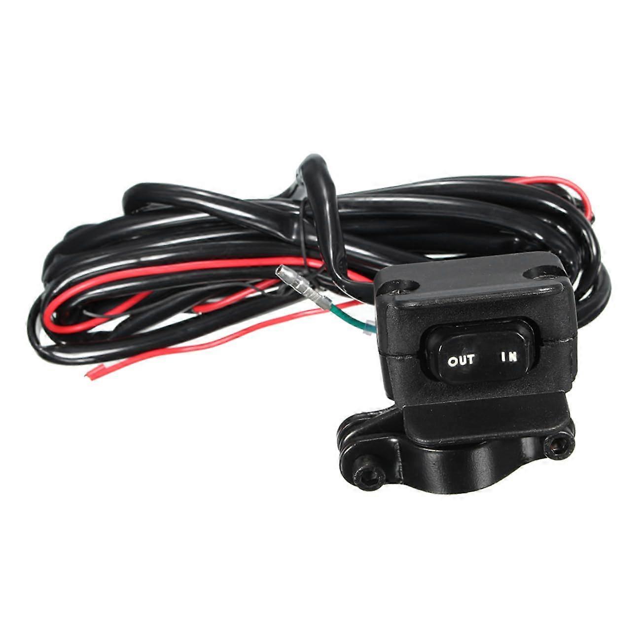 Electric Winch Control Switch 12V Heavy Duty Remote for Durable OffRoad Use