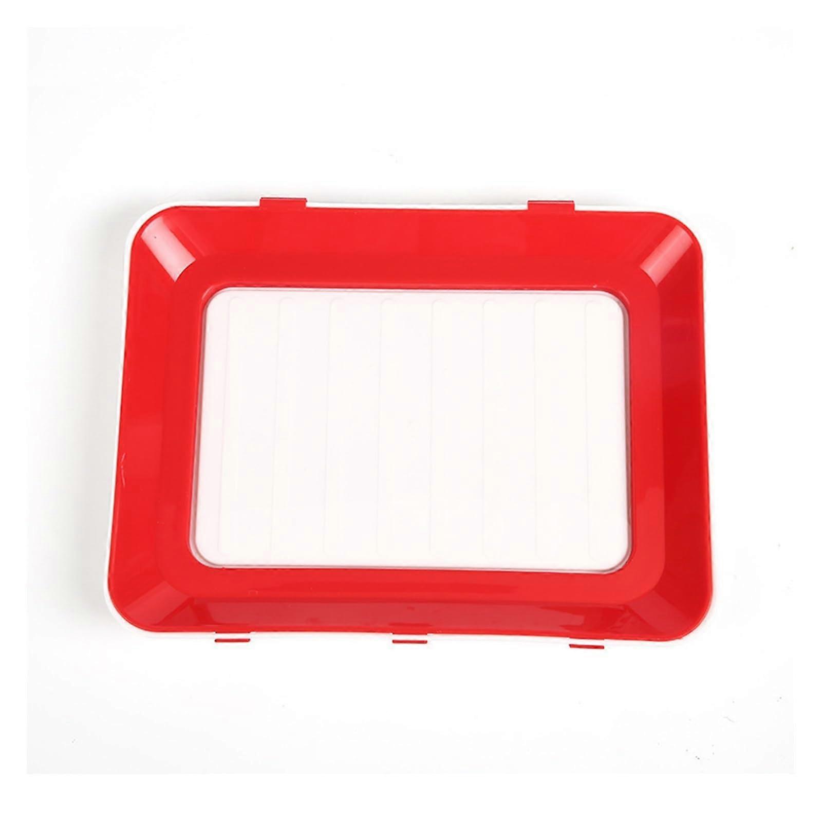 Airtight Food Storage Containers BPA Stackable Meal Prep Containers with Lids Red and Green