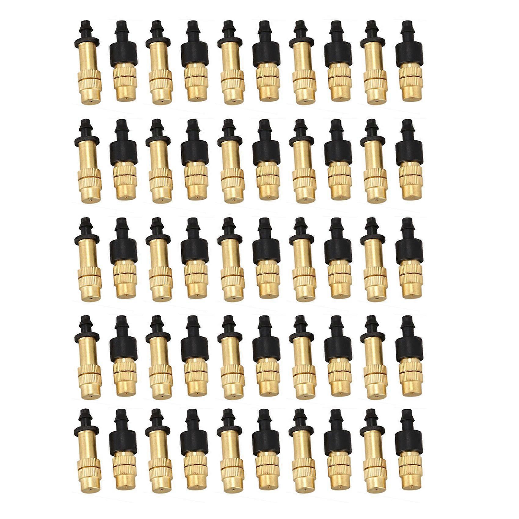 50PCS Adjustable Sprayer Brass Misting Nozzle Atomizing Sprinkler