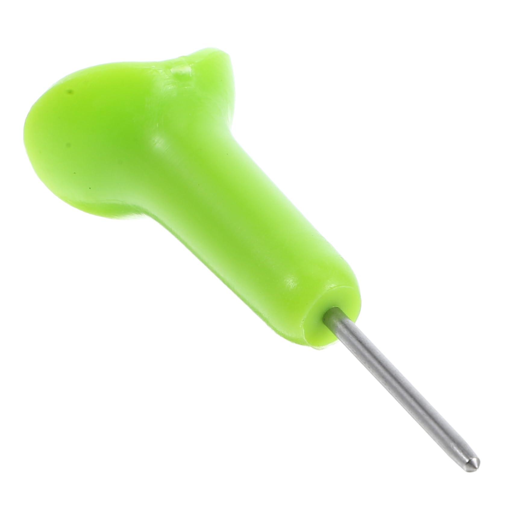 Braille Stylus Pen with Precise Dot Embossing and Ergonomic Slim Grip, Green Plastic for Learning