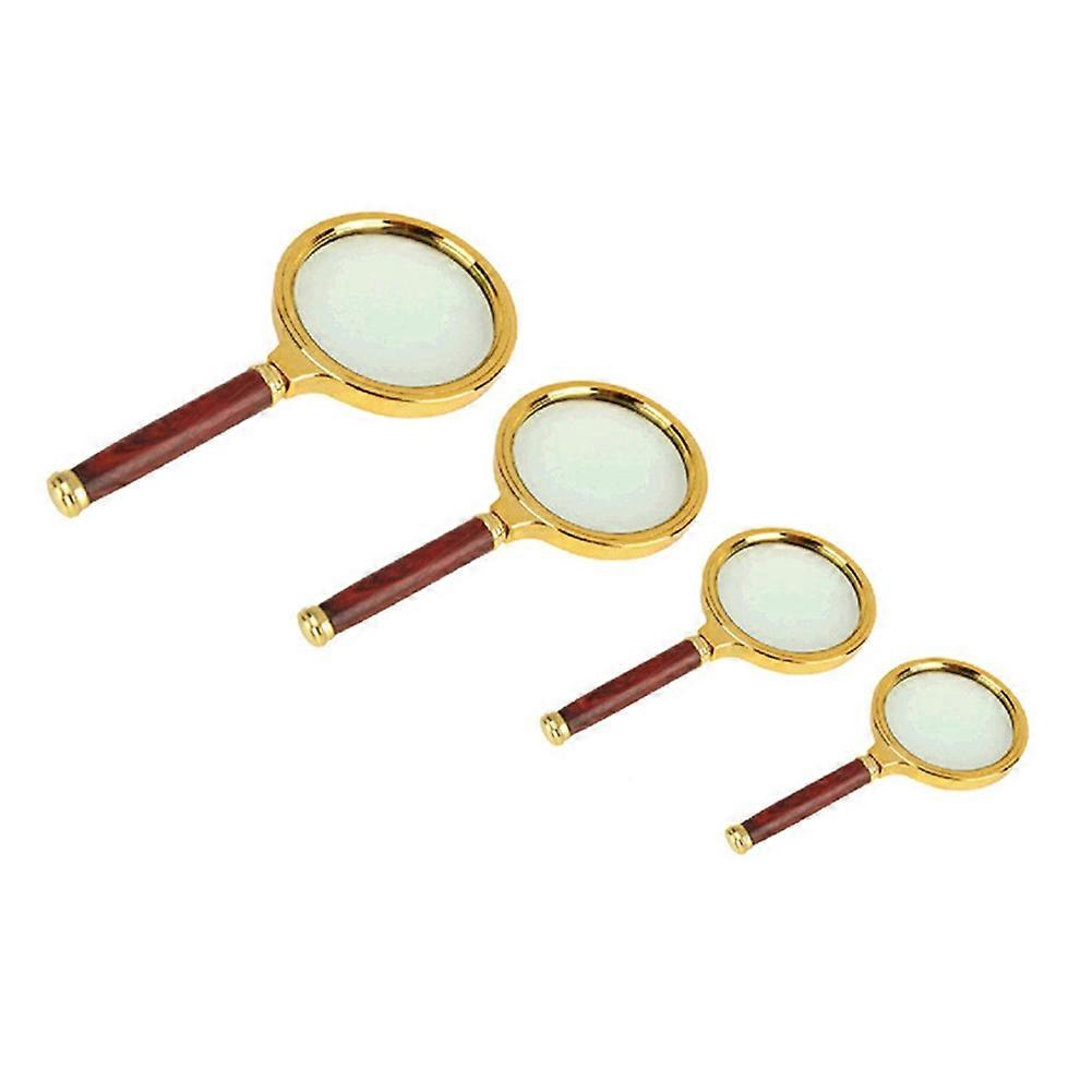 Handheld Magnifier 60/70/80/90mm Lens Magnifier Suitable for Science, Elderly Reading, Checking Maps