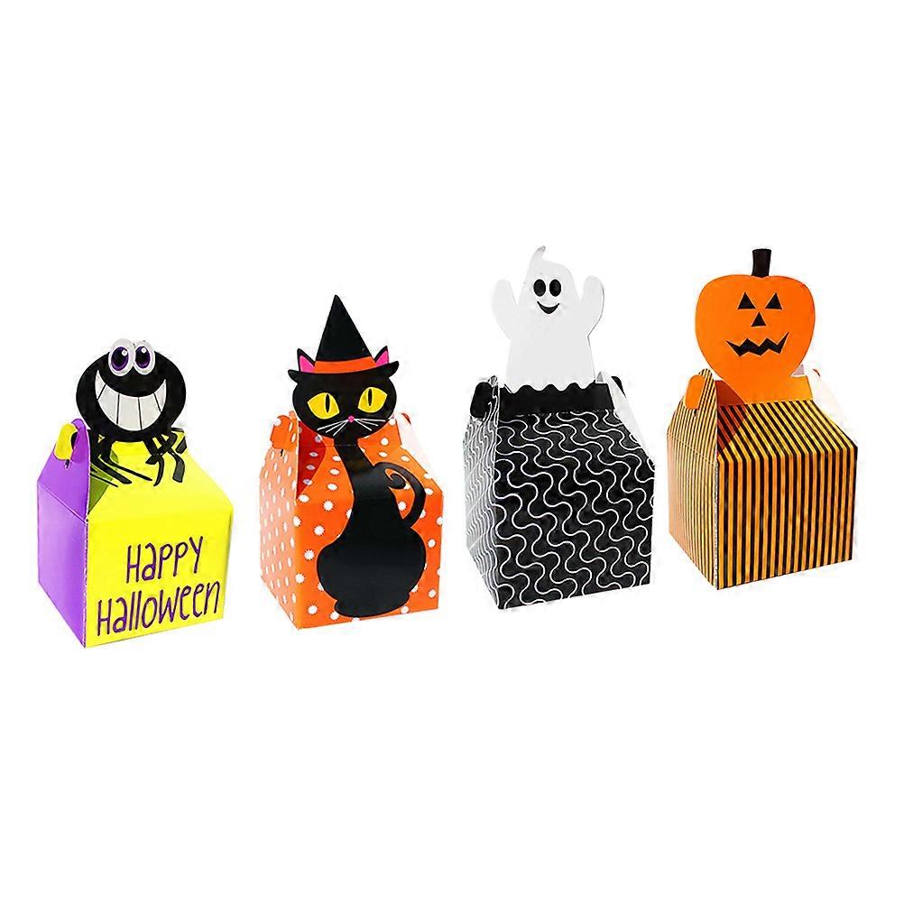 Halloween Storage Box for 48Pcs with Assorted Halloween Patterns
