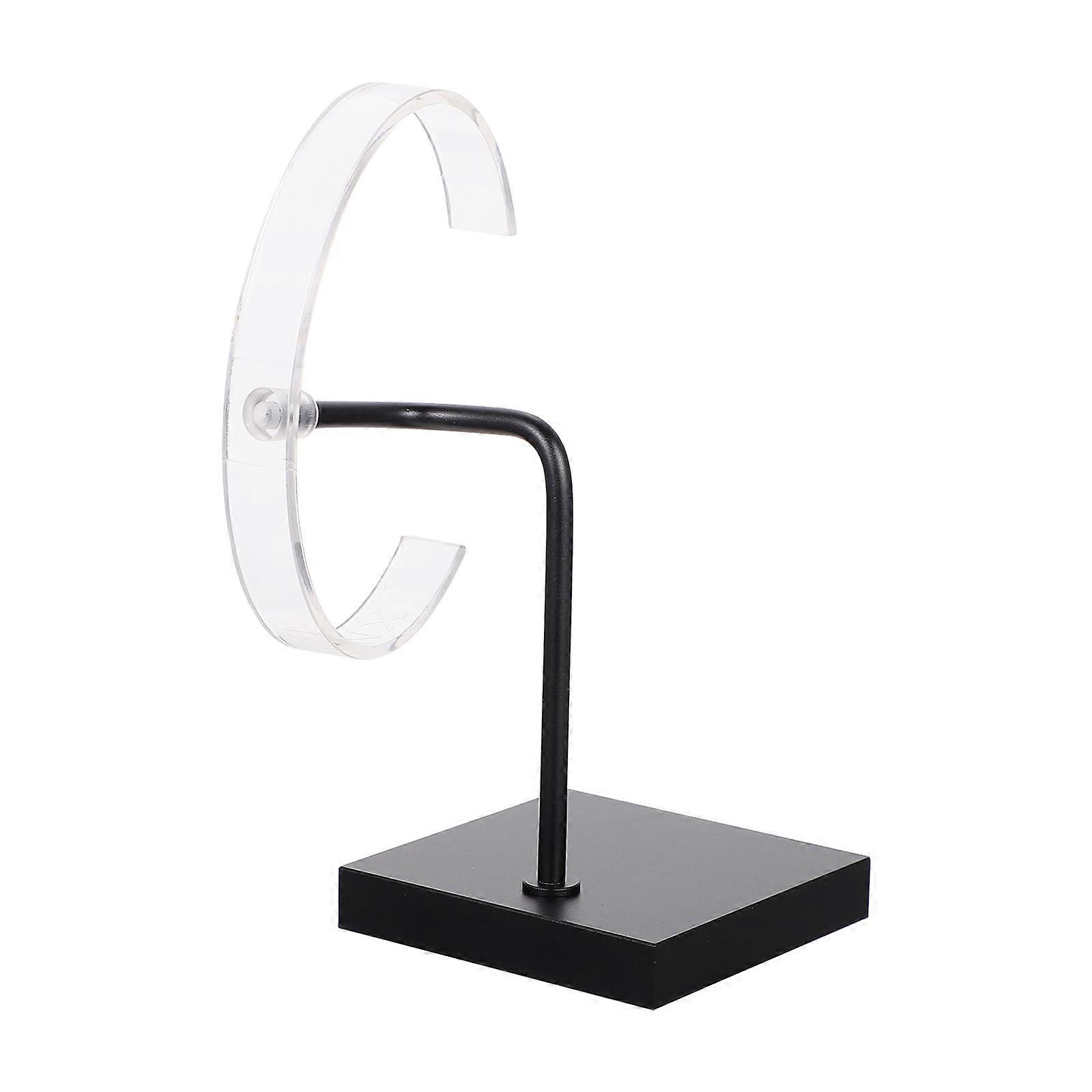 Black Metal Watch Display Stand for Storage Use 1Pcs Simple Practical Holder