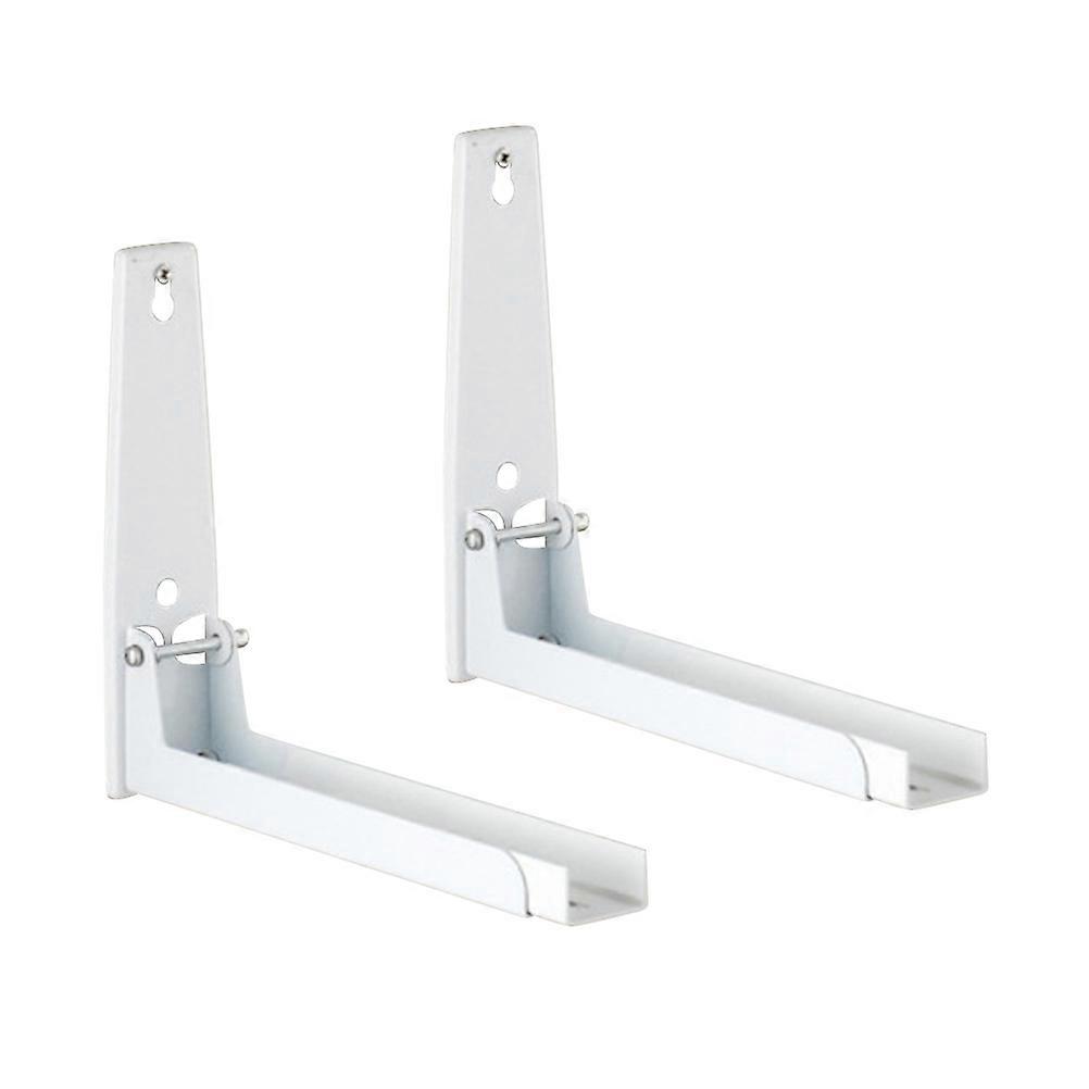 Wall-Mounted Microwave Holder Oven Stand Shelf for Storage 1Pair White