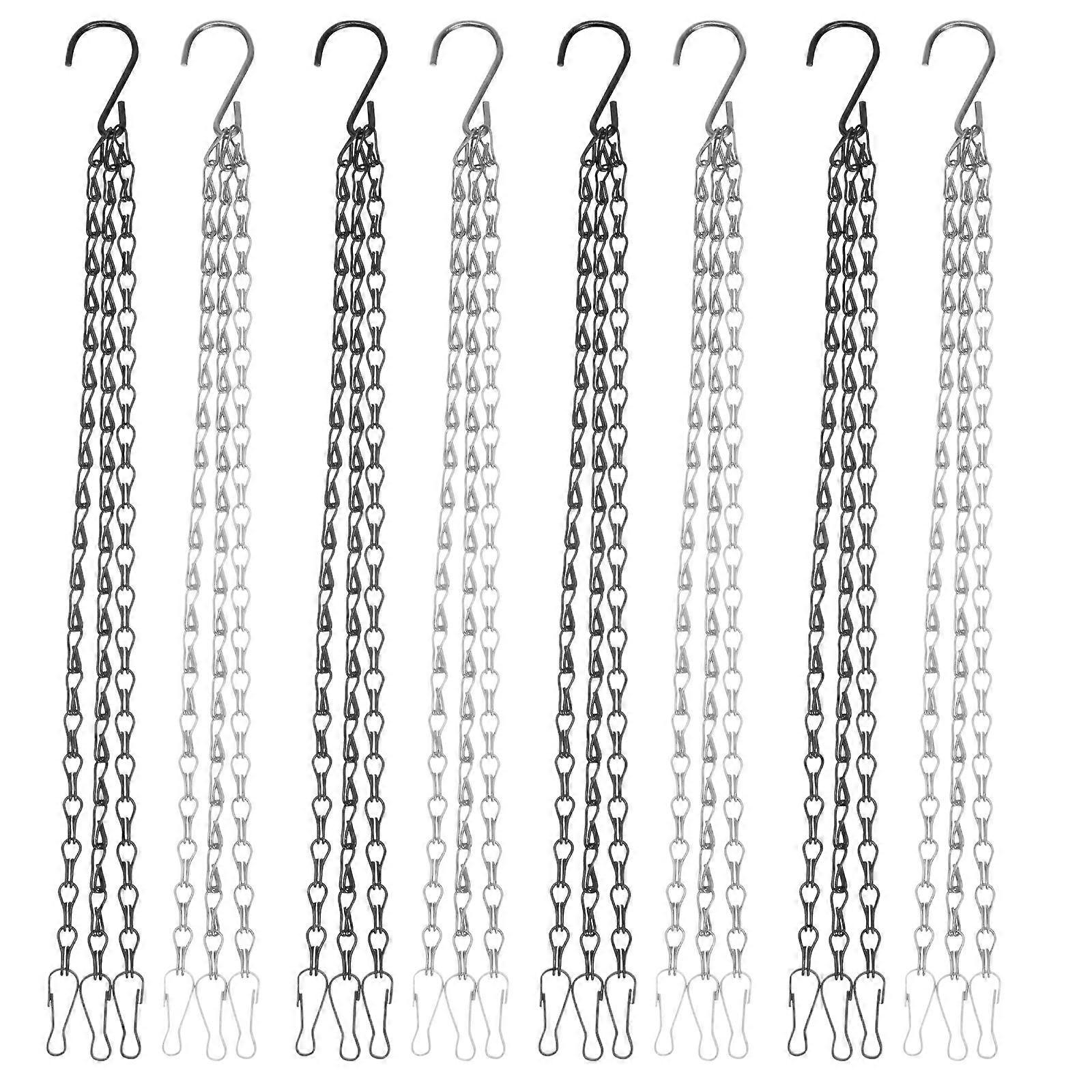 Flowerpot Hanging Chain for Decoration 8Sets Iron Assorted Color Durable