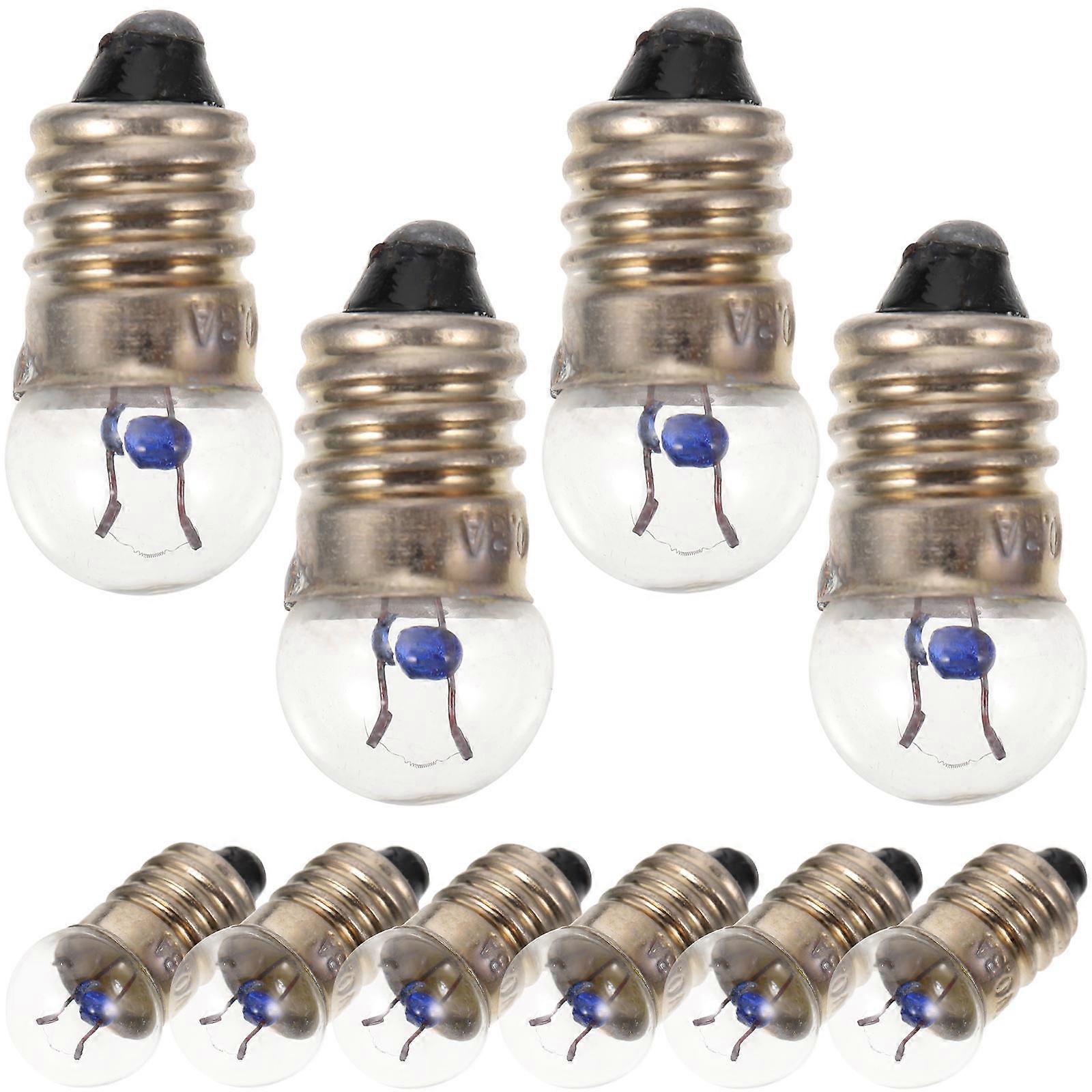Light Bulb for Student Physics Experiment Small Electric Bead Bulb Flashlight 10Pcs
